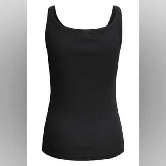 Nwt KAFFE KACARNA BLACK RIBBED TANK TOP - Picture 5 of 5